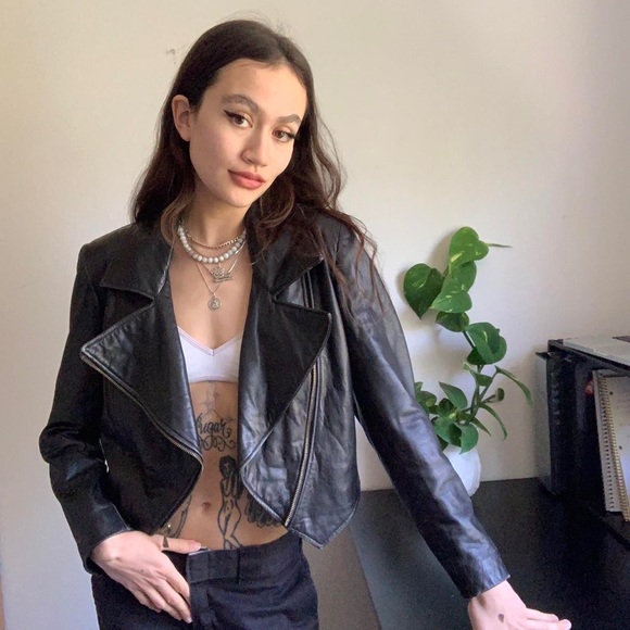 bebe Jackets & Blazers - Bebe Real Genuine LEATHER MOTO JACKET